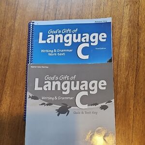 Abeka 6th Grade God's Gift of Language C Writing & Grammar Keys Set